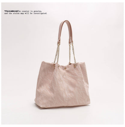 Women's Niche Unique Design Large-Capacity Tote Bag, Spacious Daily Commute Bag, Versatile Top Handle & Single Shoulder Handbag
