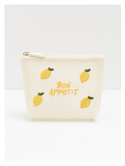 Fresh & Sweet Cute Lemon Strawberry Pineapple Pouch | Portable Tissue & Sanitary Pad Bag