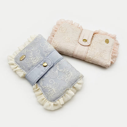 Sweetheart Lace Collection: Makeup Pouch, Jewelry Roll & Multi-Function Wallet