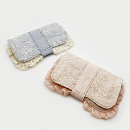 Sweetheart Lace Collection: Makeup Pouch, Jewelry Roll & Multi-Function Wallet