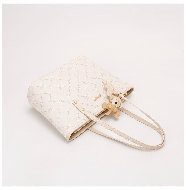 Women's New Arrival Versatile Soft Underarm Tote Bag, Gentle Large Capacity Daily Commute Bag, Multi-purpose Shoulder & Top Handle Handbag for Work