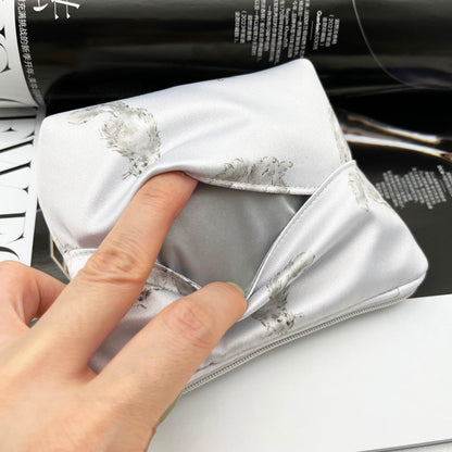 Persian Cat Print Series: Mini Barrel Bag, Makeup Pouch & Tissue Case Set