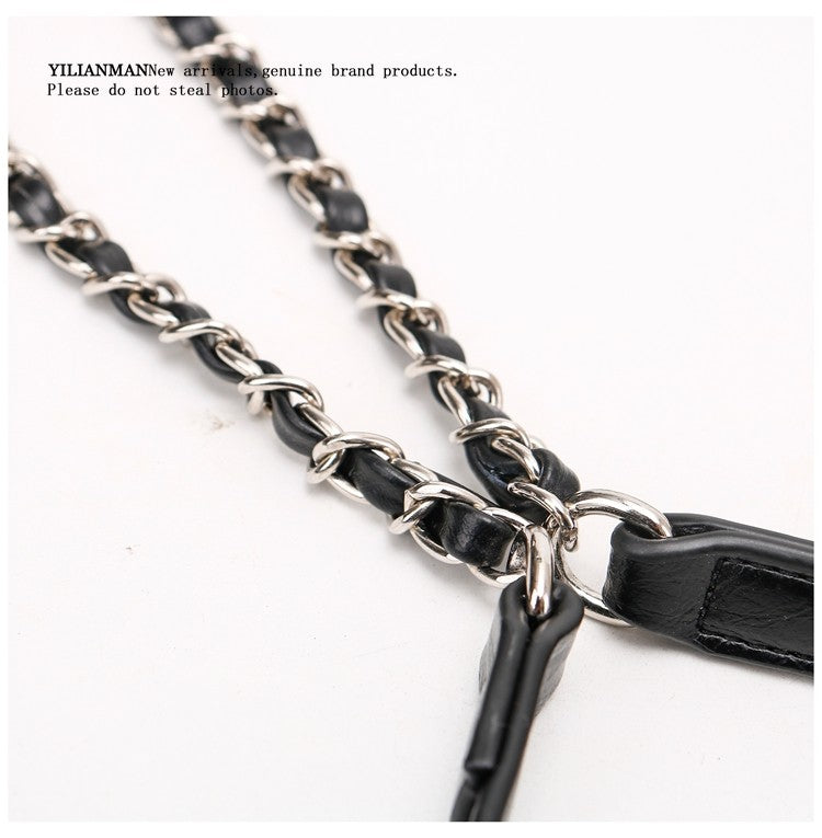 New Arrival Quilted Pattern Chain Backpack for Women, Niche Unique Design Small Shoulder Backpack, Multi-purpose Stylish Top Handle Bag