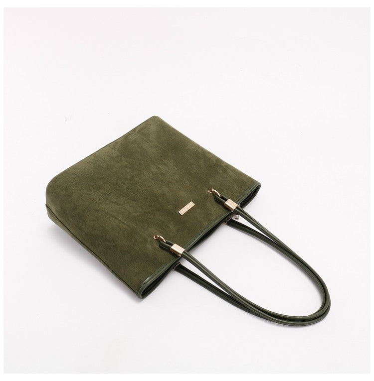 Women's Niche Design Underarm Commute Tote Bag, Large Capacity Daily Handbag, Versatile Shoulder & Top Handle Bag for Work & Commute