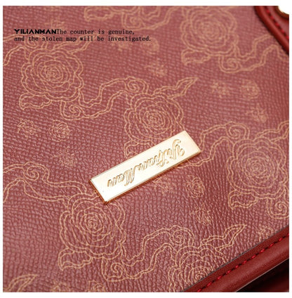 Versatile Daily Commute Spacious Tote Bag for Women, Large Capacity Red Shoulder & Top Handle Handbag, Roomy Large Bag for Work & Daily Use