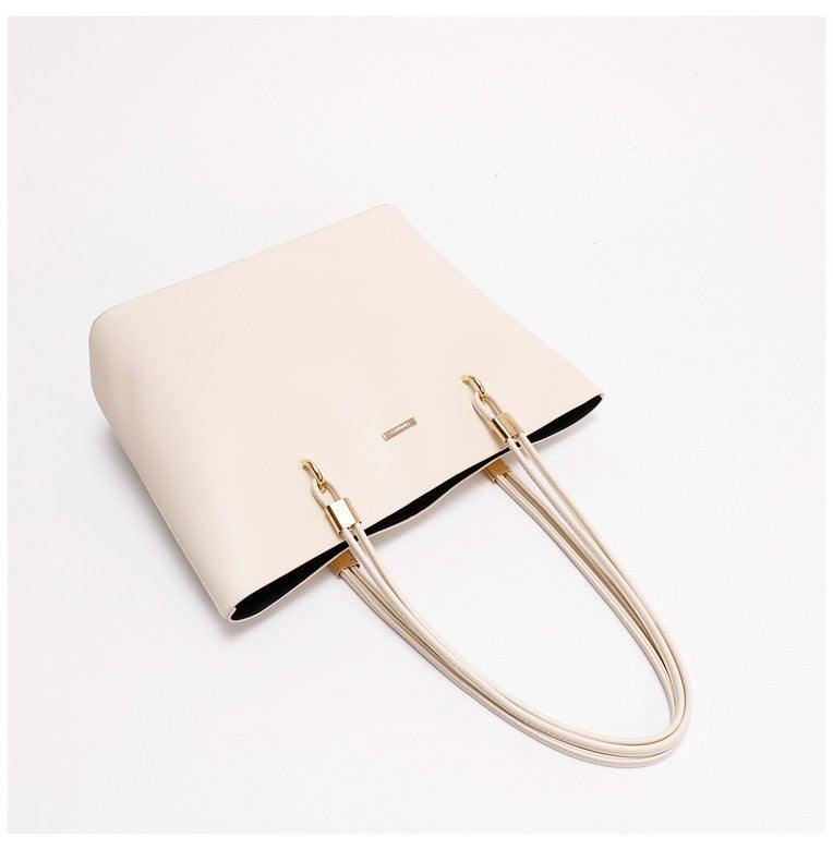 Women's Niche Design Underarm Commute Tote Bag, Large Capacity Daily Handbag, Versatile Shoulder & Top Handle Bag for Work & Commute