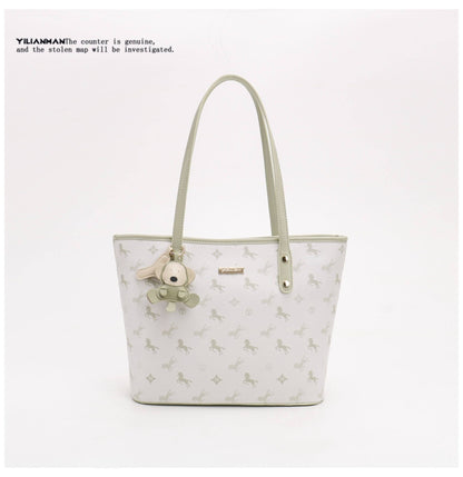 Women's Niche Design Commute Tote Bag, Large Capacity Daily Work Bag, Premium Texture Shoulder & Underarm Handbag for Commute