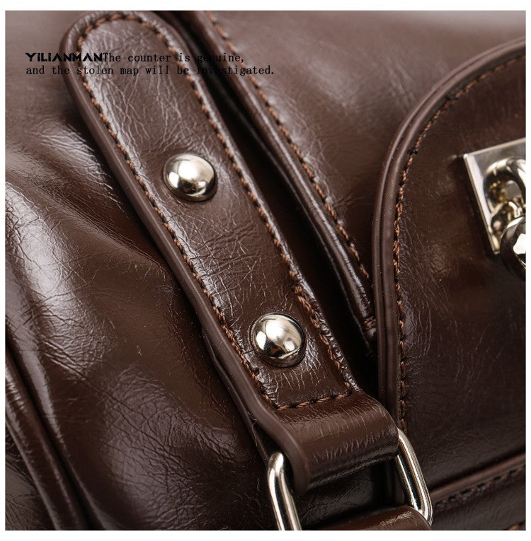 Versatile Vintage Boston Bag for Women, Premium Textured Stylish Small Shoulder Bag, Multi-Wear Daily Crossbody Bag