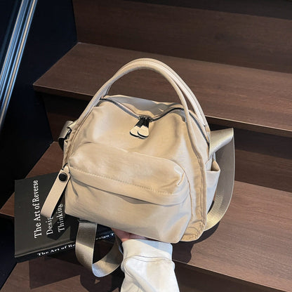 Niche Unique Vintage Casual Handbag for Women, Oxford Cloth Lightweight Shoulder Bag & Crossbody Bag