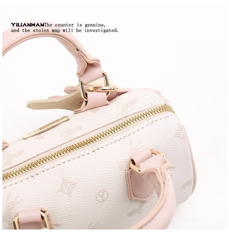 Exclusive Niche Design Vibrant Cylindrical Boston Bag for Women, Stylish Dual-use Top Handle Shoulder & Crossbody Bag