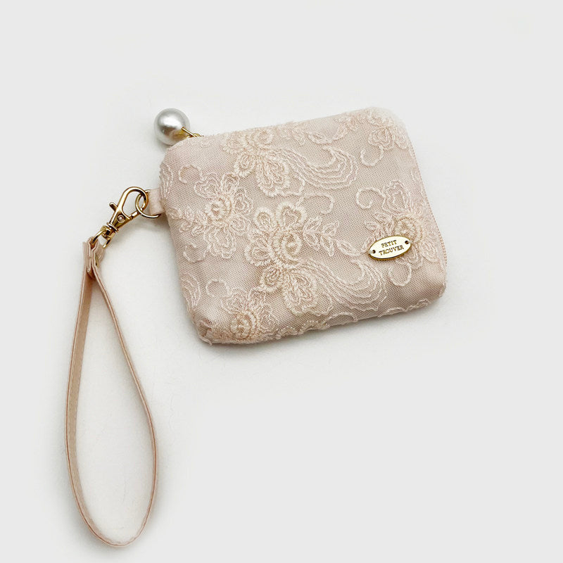 Sweetheart Lace Collection: Makeup Pouch, Jewelry Roll & Multi-Function Wallet