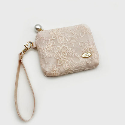 Sweetheart Lace Collection: Makeup Pouch, Jewelry Roll & Multi-Function Wallet
