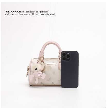 Exclusive Niche Design Vibrant Cylindrical Boston Bag for Women, Stylish Dual-use Top Handle Shoulder & Crossbody Bag