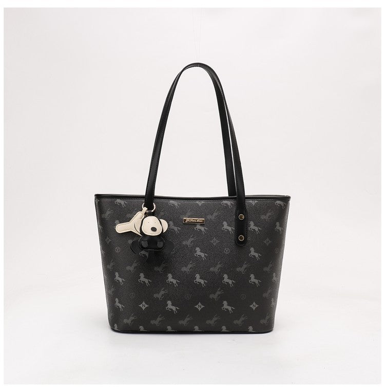 Women's Niche Design Commute Tote Bag, Large Capacity Daily Work Bag, Premium Texture Shoulder & Underarm Handbag for Commute