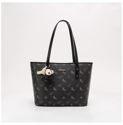 Women's Niche Design Commute Tote Bag, Large Capacity Daily Work Bag, Premium Texture Shoulder & Underarm Handbag for Commute