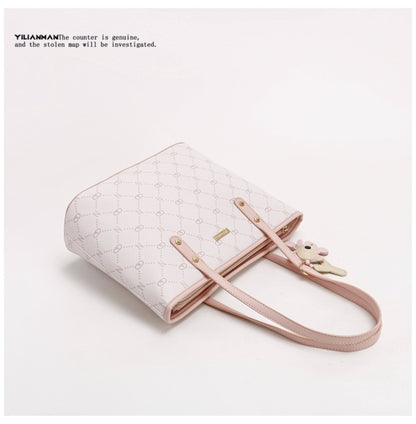 Women's Large Capacity Daily Commute Tote Bag, Spacious Shoulder Handbag for Work & Everyday Use