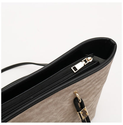 Women's Niche Design Underarm Commute Tote Bag, Large Capacity Daily Handbag, Versatile Shoulder & Top Handle Bag for Work & Commute