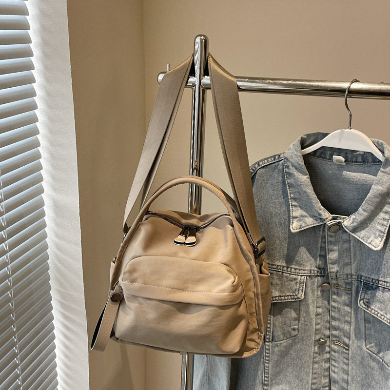 Niche Unique Vintage Casual Handbag for Women, Oxford Cloth Lightweight Shoulder Bag & Crossbody Bag