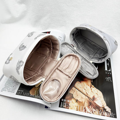 Persian Cat Print Series: Mini Barrel Bag, Makeup Pouch & Tissue Case Set