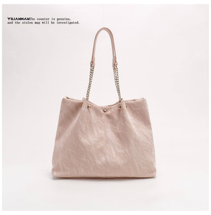 Women's Niche Unique Design Large-Capacity Tote Bag, Spacious Daily Commute Bag, Versatile Top Handle & Single Shoulder Handbag
