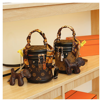 Women's Stylish Small Trendy Crossbody Bag, Spring & Summer Versatile Bucket Bag, Premium Texture Shoulder & Crossbody Handbag