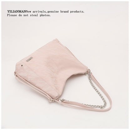 Women's Relaxed Vibe Chain Multi-Functional Tote Bag, Premium Texture Light Luxury Stylish Shoulder Bag, Versatile High-End Daily Commute Handbag