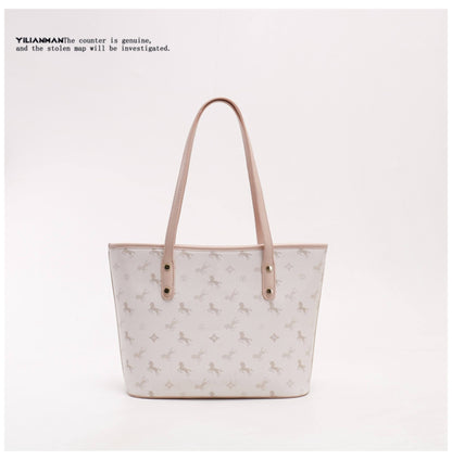 Women's Large Capacity Daily Commute Tote Bag, Spacious Shoulder Handbag for Work & Everyday Use