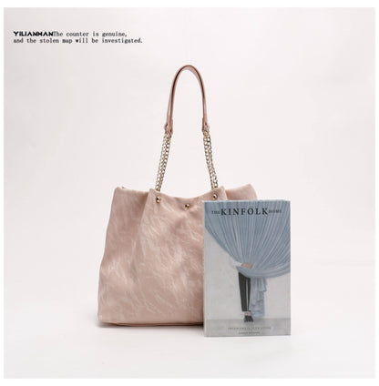 Women's Niche Unique Design Tote Bag, Large Capacity Daily Commute Bag, Versatile Underarm, Top Handle & Single Shoulder Bag