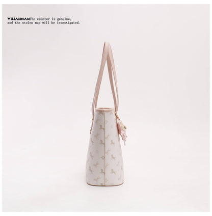 Women's Large Capacity Daily Commute Tote Bag, Spacious Shoulder Handbag for Work & Everyday Use