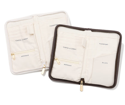 Soft & Cute Cartoon Bear Print Travel Passport, Document & Card Organizer