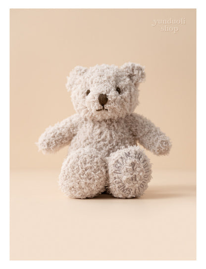 Cute & Adorable Fluffy Solid-color Little Bear Plush Doll | Baby Comfort Toy