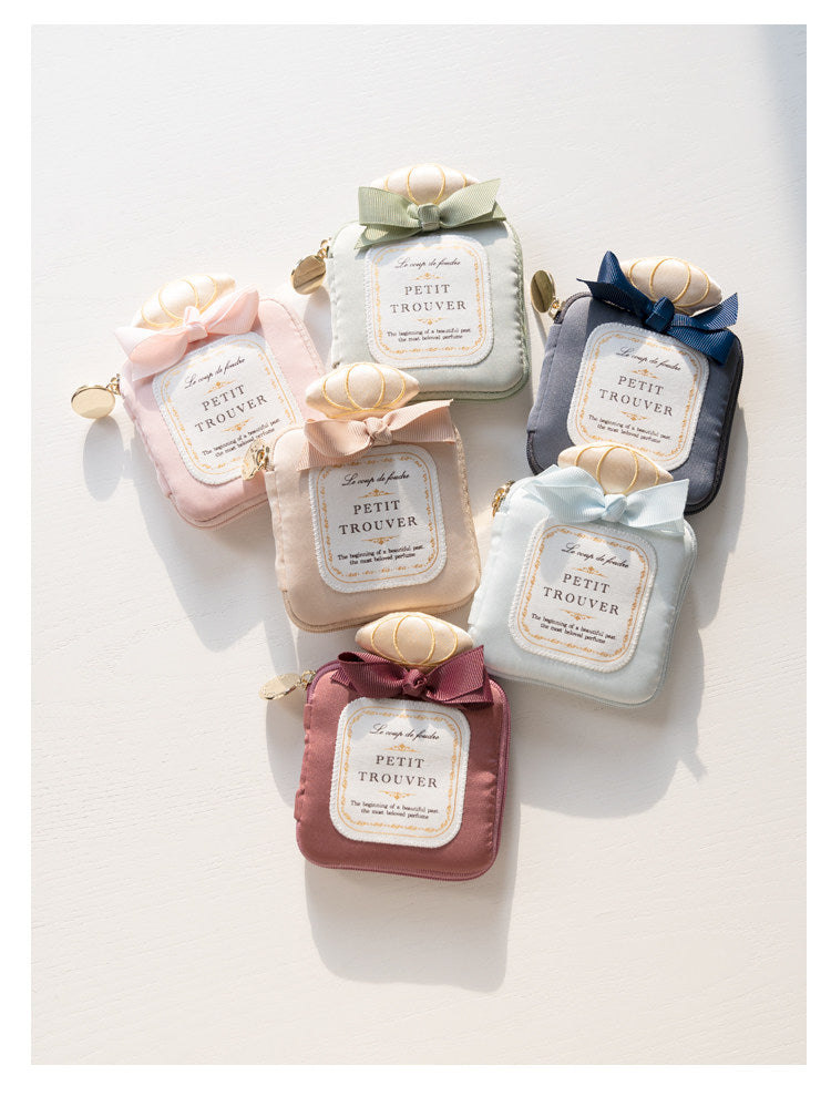 Sweet, Elegant & Cute Bowknot Perfume Bottle - Shaped Jewelry Storage Pouch