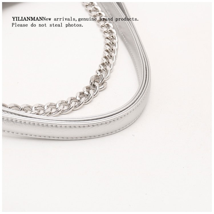 Women's Relaxed Vibe Chain Multi-Functional Tote Bag, Premium Texture Light Luxury Stylish Shoulder Bag, Versatile High-End Daily Commute Handbag