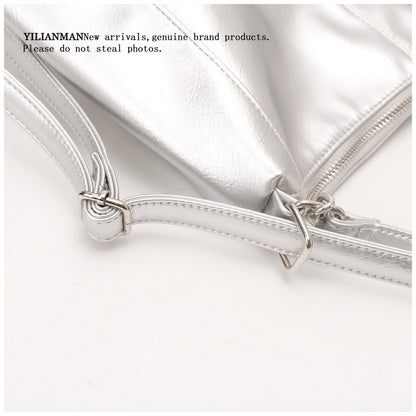 Women's Relaxed Vibe Chain Multi-Functional Tote Bag, Premium Texture Light Luxury Stylish Shoulder Bag, Versatile High-End Daily Commute Handbag