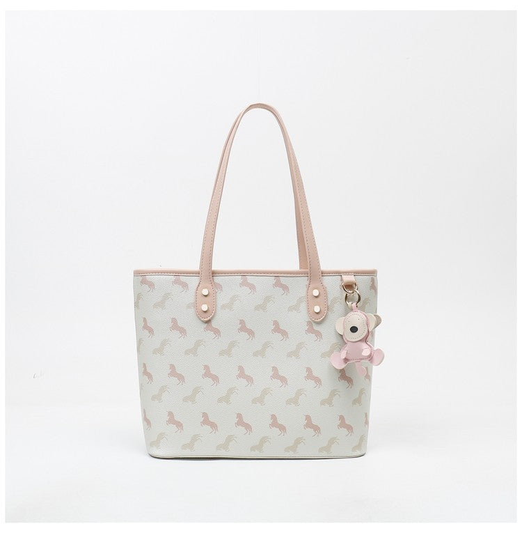 Women's New Arrival Versatile Soft Underarm Tote Bag, Gentle Large Capacity Daily Commute Bag, Multi-purpose Shoulder & Top Handle Handbag for Work