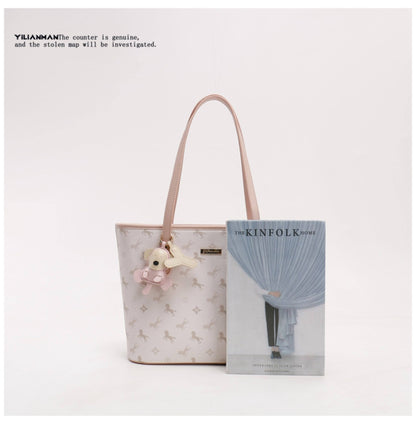 Women's Large Capacity Daily Commute Tote Bag, Spacious Shoulder Handbag for Work & Everyday Use