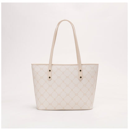 Women's New Arrival Versatile Soft Underarm Tote Bag, Gentle Large Capacity Daily Commute Bag, Multi-purpose Shoulder & Top Handle Handbag for Work