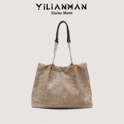 Women's Niche Unique Design Tote Bag, Large Capacity Daily Commute Bag, Versatile Underarm, Top Handle & Single Shoulder Bag