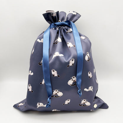 Siamese Cat Print Drawstring Pouch - Portable Jewelry & Makeup Organizer Bag