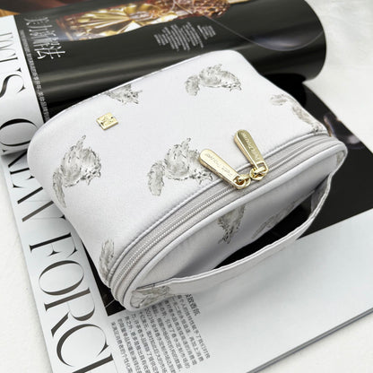 Persian Cat Print Series: Mini Barrel Bag, Makeup Pouch & Tissue Case Set