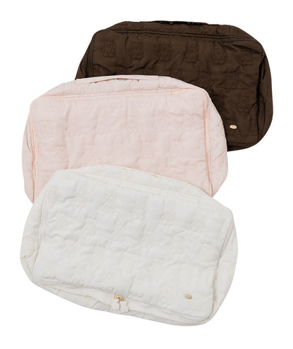 Adorable Teddy Bear Embroidered Travel Organizer - Multi-Purpose Clothing Sorting Bag for Luggage & Home Storage