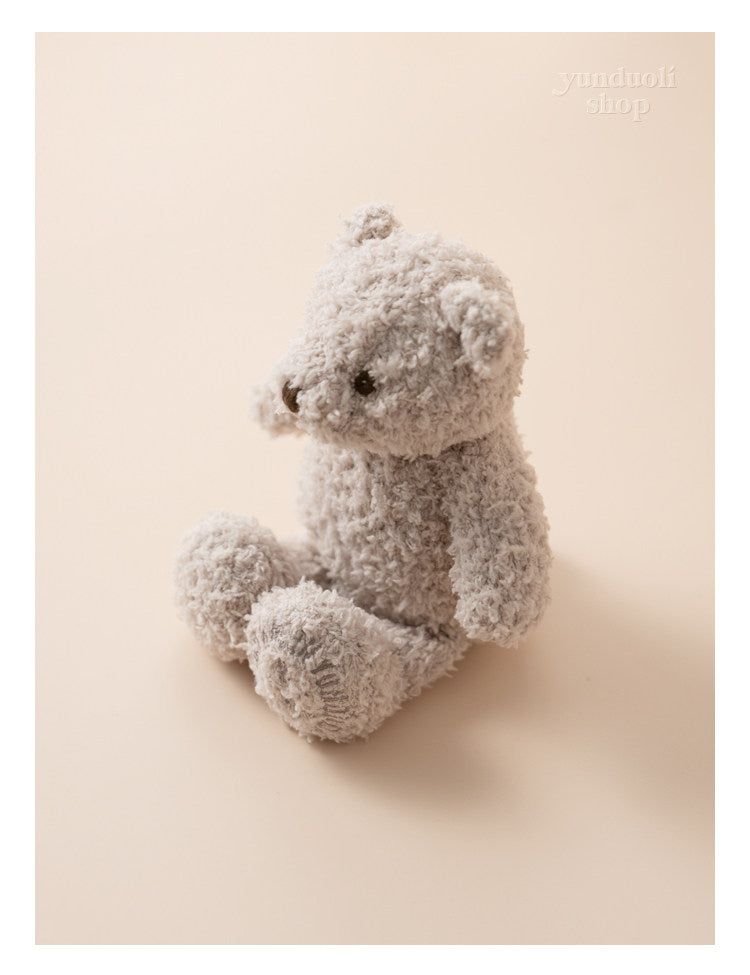 Cute & Adorable Fluffy Solid-color Little Bear Plush Doll | Baby Comfort Toy
