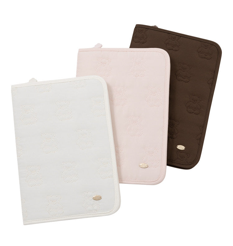 Cartoon Cute Bear Travel Organizer Bag - Passport Ticket Card Multi-Purpose Document Holder