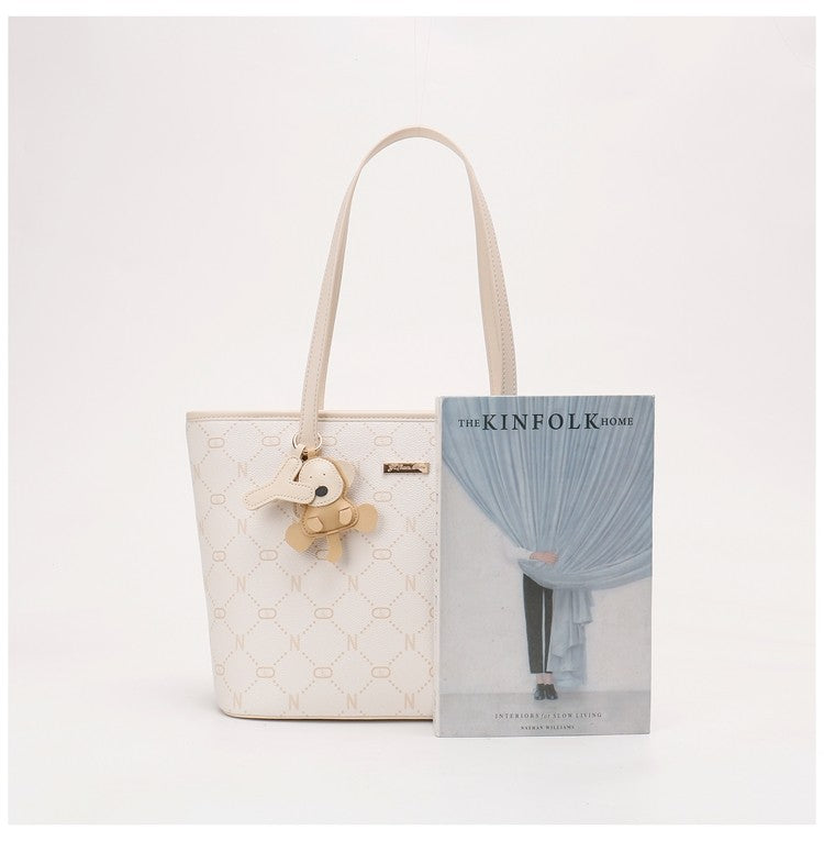 Women's New Arrival Versatile Soft Underarm Tote Bag, Gentle Large Capacity Daily Commute Bag, Multi-purpose Shoulder & Top Handle Handbag for Work