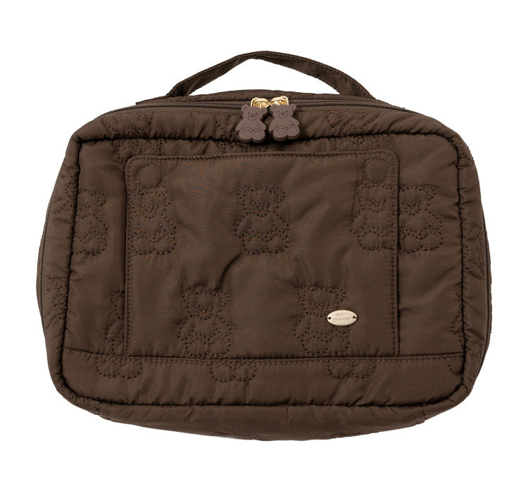 Cute Cartoon Bear Embroidery Diaper Bag | Small Handheld Storage Bag for Moms