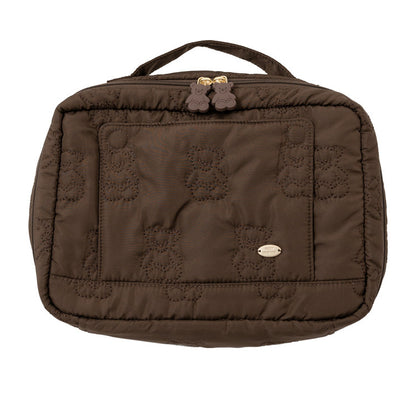 Cute Cartoon Bear Embroidery Diaper Bag | Small Handheld Storage Bag for Moms