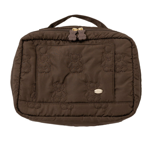 Cute Cartoon Bear Embroidery Diaper Bag | Small Handheld Storage Bag for Moms