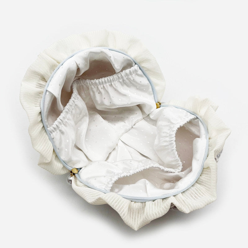 Sweetheart Lace Collection: Makeup Pouch, Jewelry Roll & Multi-Function Wallet