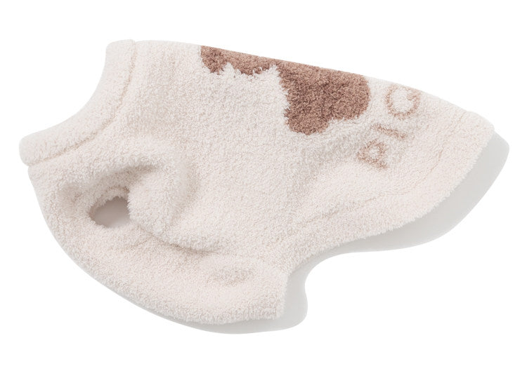 Fluffy Feather Fleece Pet Clothes | Cute Lion, Koala & Bear Printed Outfits for Small Dogs