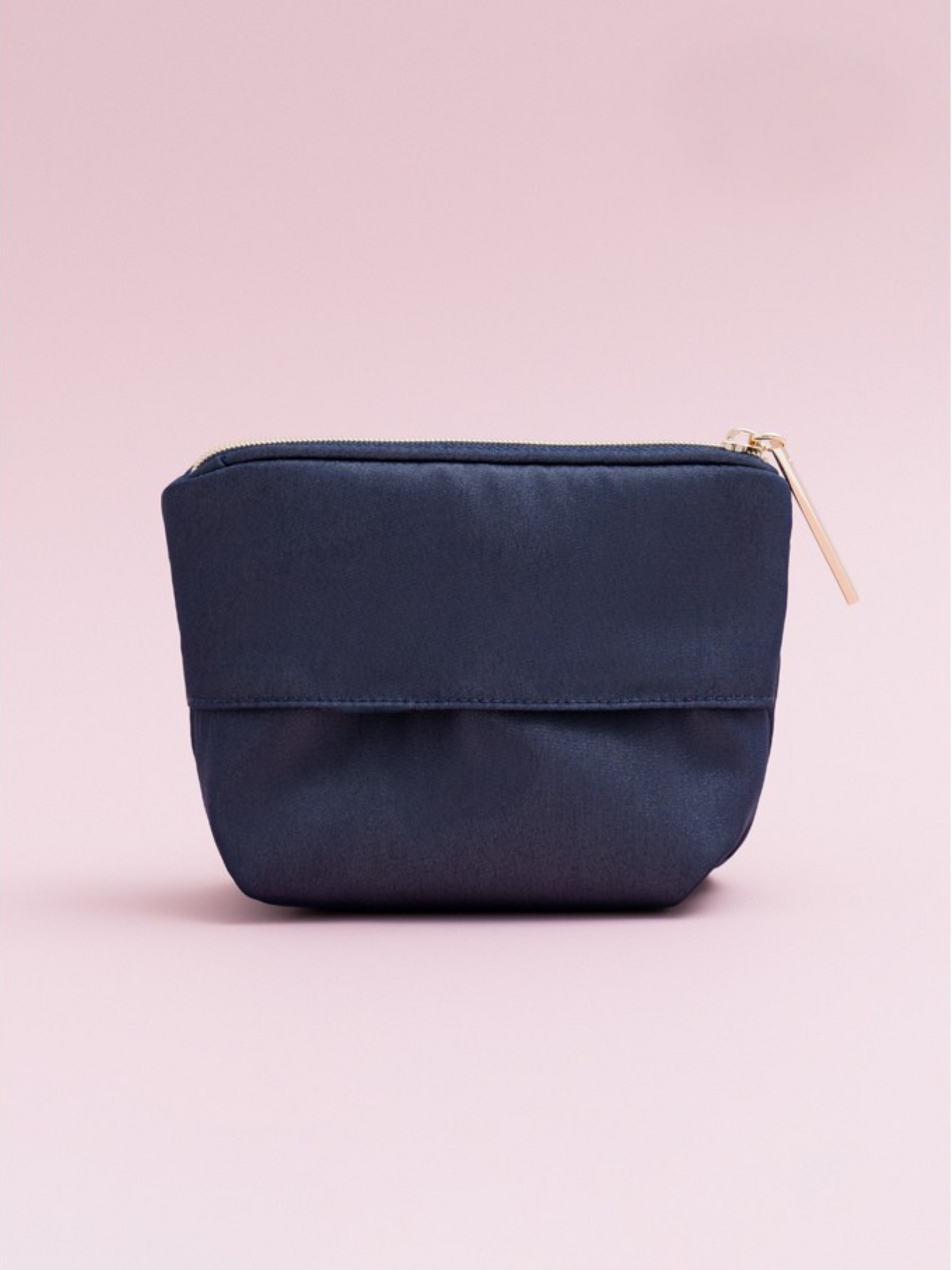 Petit Secret PETIT TROUVER Rose Embroidered Satin Small Cosmetic Bag